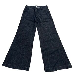 J Brand Wide Leg Linen Cotton Jeans Casual Comfort Trousers Everyday Size 24